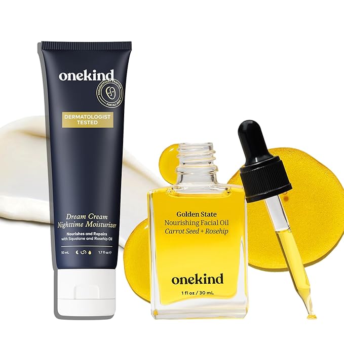 Glowing Skin Duo - Golden State Nourishing Facial Oil & Dream Cream Nighttime Moisturizer