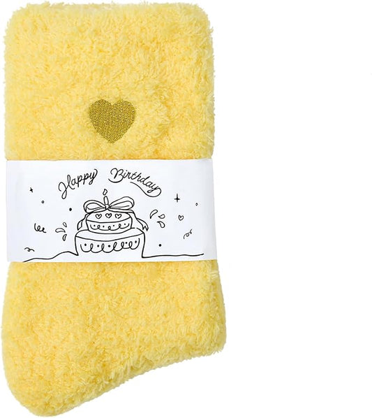 American Trends Coral Fleece Cloud Socks Ultra-Soft Fuzzy Warm Sleep Socks Cozy Unisex Gifts for Birthday Self-Care