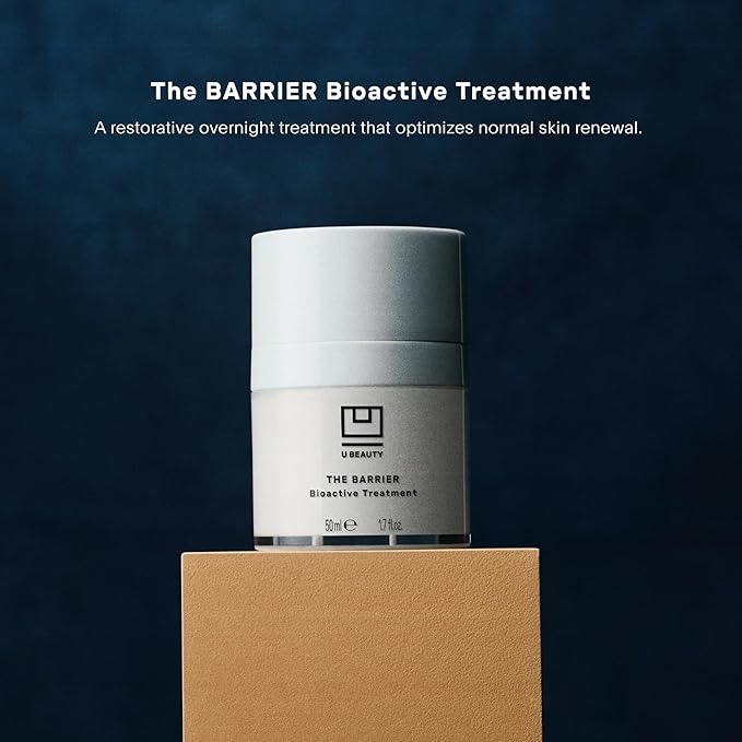 U Beauty BARRIER Bioactive Treatment - Night Cream Moisturizer for Face for Softer & Stronger Skin, Improves Rough, Dull Skin, Overnight Skin Barrier Cream with Urea, & Hyaluronic Acid - 1.7 fl oz