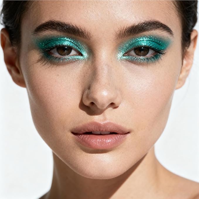 Green Eyeshadow Stick, Light Green Glitter Eyeshadow Pencil, Emerald Green Shimmer eyeshadow for Women High Pigment Waterproof Long Lasting Eye Shadow Pen, Women Eye Highlighter Stick (24#)