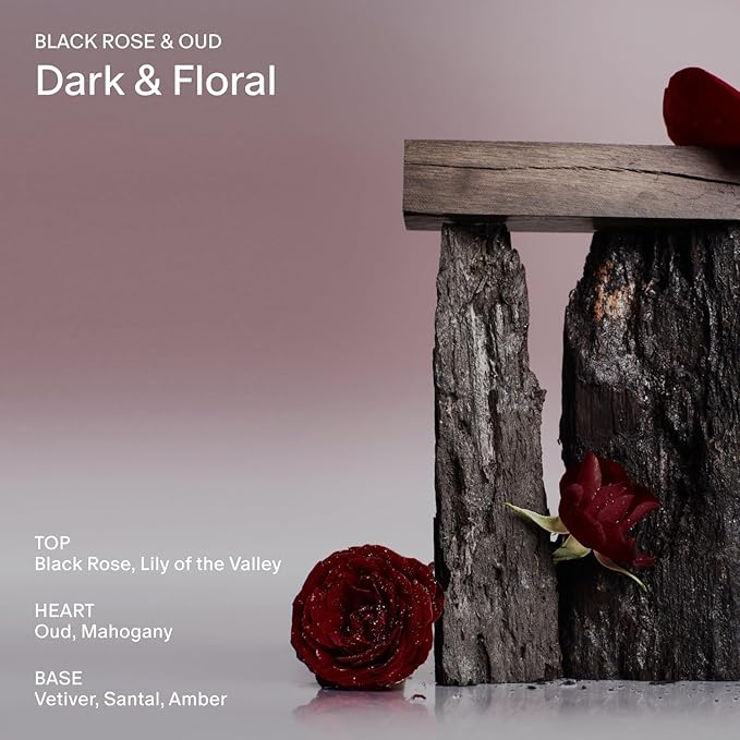 Salt & Stone Body Lotion for Women & Men | Hydrates, Nourishes & Softens Skin | Restores Dry Skin | Fast-Absorbing | Cruelty-Free & Vegan (100 ml) (Black Rose & Oud)