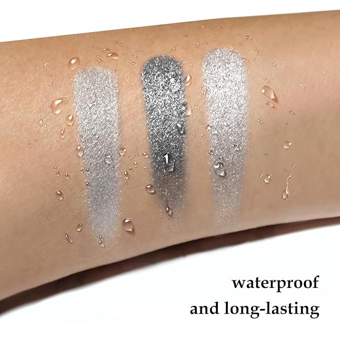 Boobeen 3PCS Cream Eyeshadow Pencil Crayon Waterproof Brightener Stick Shimmer Pen Create Glitter Eye Makeup, Easy to Use