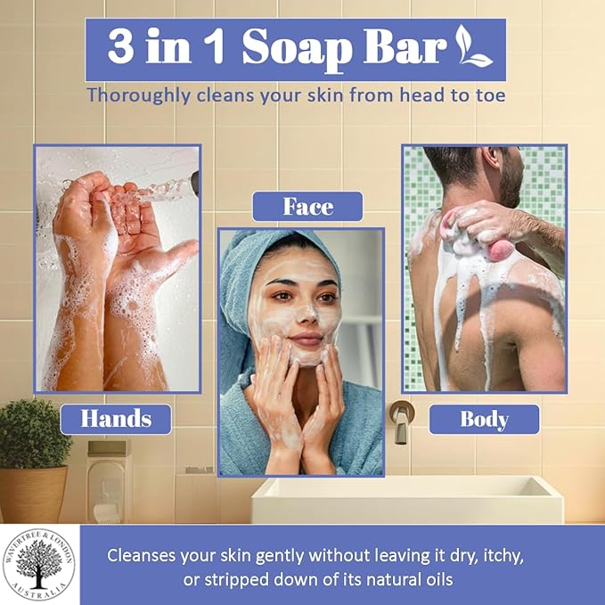 Wavertree & London Flower Market Scented Natural Soap (2 Bars), 7oz Moisturizing French Triple Milled Soap Bars enriched with shea butter - Pure Plant Based Bath & Body Bars for All Skin Types