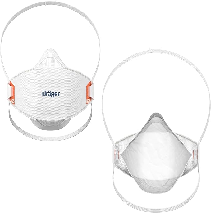 Dräger X-plore 1950 N95 respirator mask | NIOSH-approved respirator mask for construction, DIY, home improvement