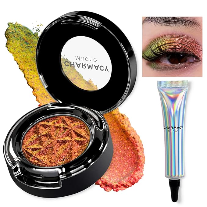 CHARMACY Duochrome Eyeshadow, Insane Shifters Chameleon Eyeshadow, Creates High-Impact, Metallic Eye Looks, 100% Vegan and Cruelty Free (Chameleon-#901, 0.05 Ounce (Pack of 1))