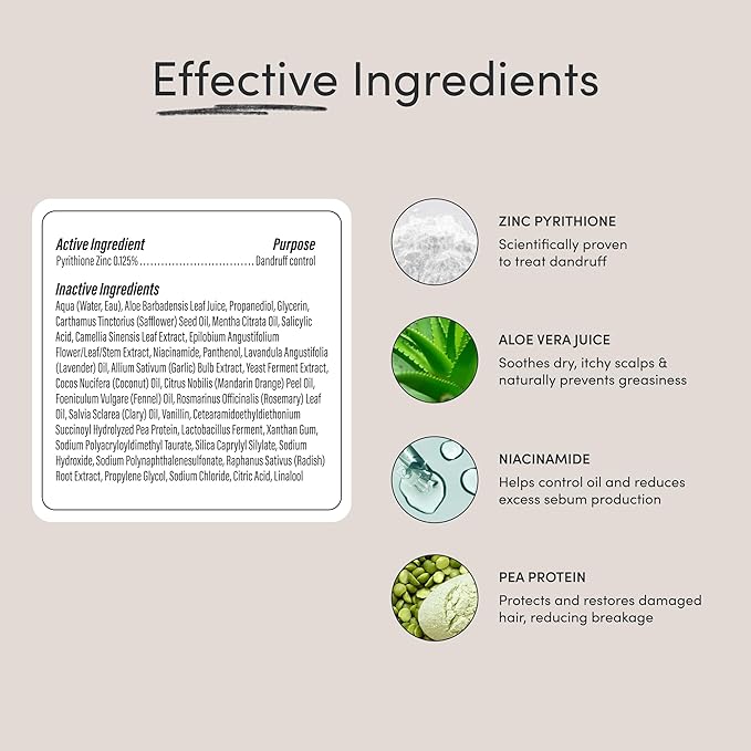 Jupiter Anti-Dandruff Shampoo and Serum, for Women & Men, Dermatologist-Formulated for Flaky, Itchy, Oily, & Dry Scalp, Sulfate-Free, Vegan, Color-Safe, & Paraben-Free, Shampoo with Zinc