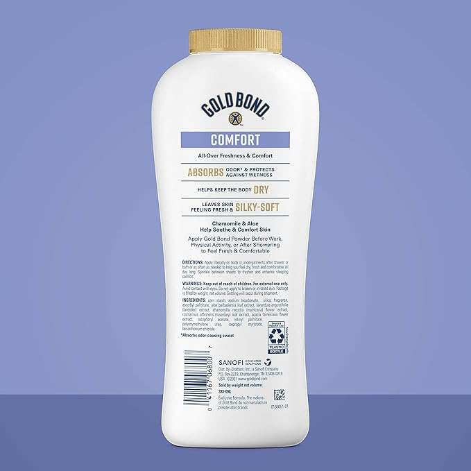 Gold Bond Men's Body Powder Spray 7 oz. and Body Powder 10 oz. Bundle - Nightfall and Fresh Clean Scents