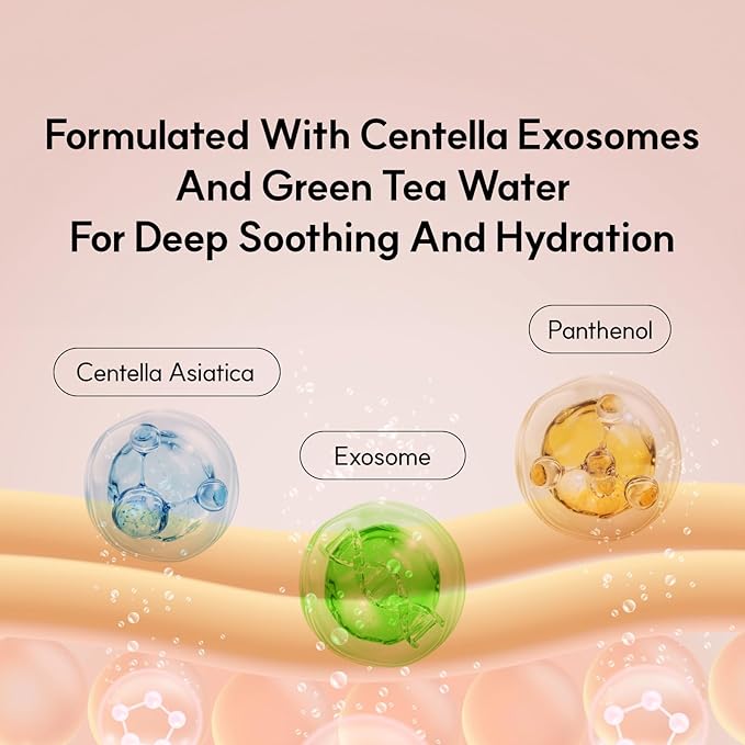 Centelsome 5X Soothing Serum 1.69 fl oz/50ml | for Hydration, Glow, Sensitive, Anti Aging, Acne treatment for Face, Korean Skincare with Centella Asiatica, Exosomes for Skin, Panthenol