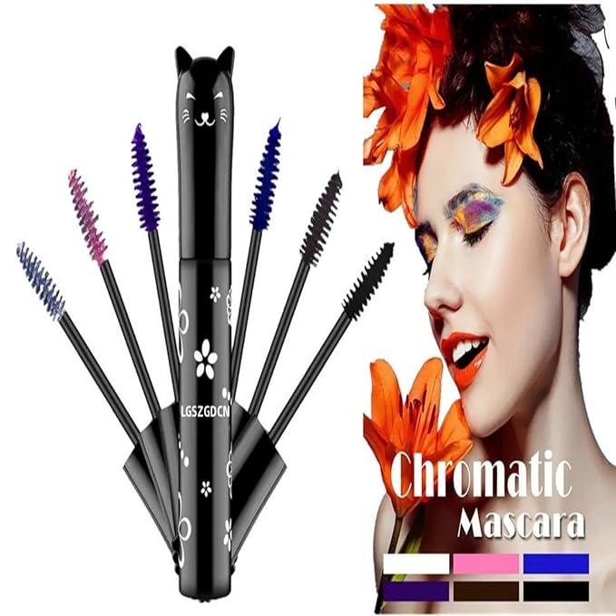 6 Colors Mascara eyelash for Liquid Sensational Washable Thick And Waterproof Fast Dry Extensions Curling Lengthening Makeup Eye, Lifting, Kit Gift Set