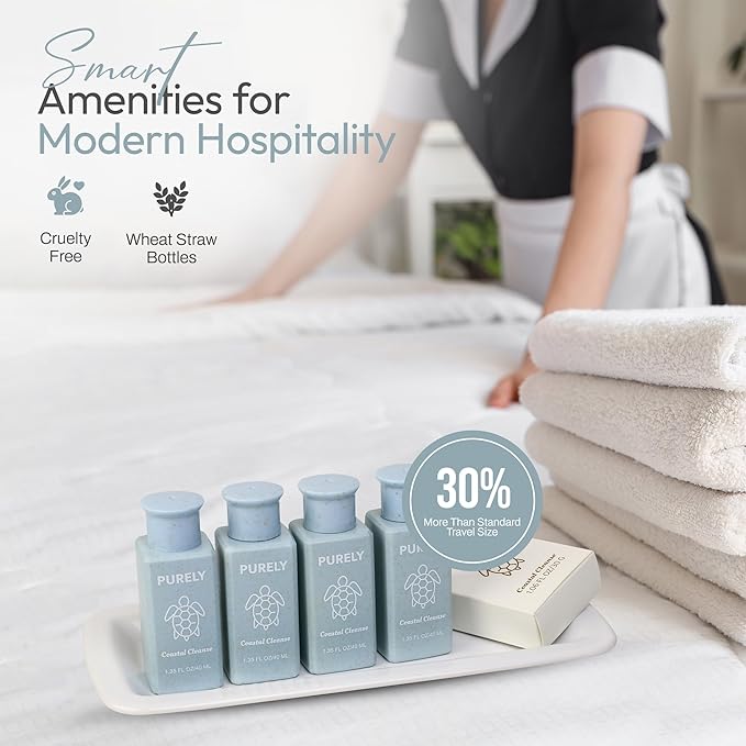 150 piece set | Hotel Soaps and Toiletries Bulk set | Airbnb Essentials for Hosts | Mini Travel Size Shampoo and Conditioner Sets | Bulk Travel Size Toiletries | Homeless Supplies Bulk Amenities