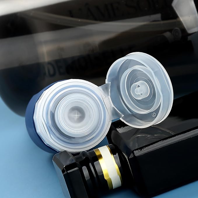 Travel Bottles for Toiletries, Tsa Approved 2oz Travel size Bottles, BPA Free Leak Proof Travels Toiletry Containers, Traveler Accessories with Toiletry Bag for Shampoo Liquid (4 Pack)