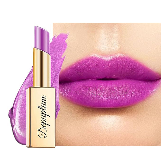 Purple Lipstick Moisturizing for Women Shimmer Tinted Lip Balm Hydrate Nourish Lip Gloss Vegan& Cruelty Free Lip Makeup, ZG122 Sweet