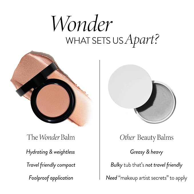 LAURA GELLER NEW YORK The Wonder Balm Complexion Enhancer - Hydrating Weightless Subtle Hint of Color + Glow for Mature Skin - Vegan Squalane - Apply to Cheeks & Lips (01 Nice-n-Natural)