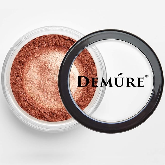 Demure Mineral Make Up Eye Shadow, Shimmer Eyeshadow, Loose Powder, Glitter Eyeshadow, Organic Makeup, Eye Makeup, Natural Makeup, Organic Eyeshadow, Natural Eyeshadow, Professional Makeup (Sienna)