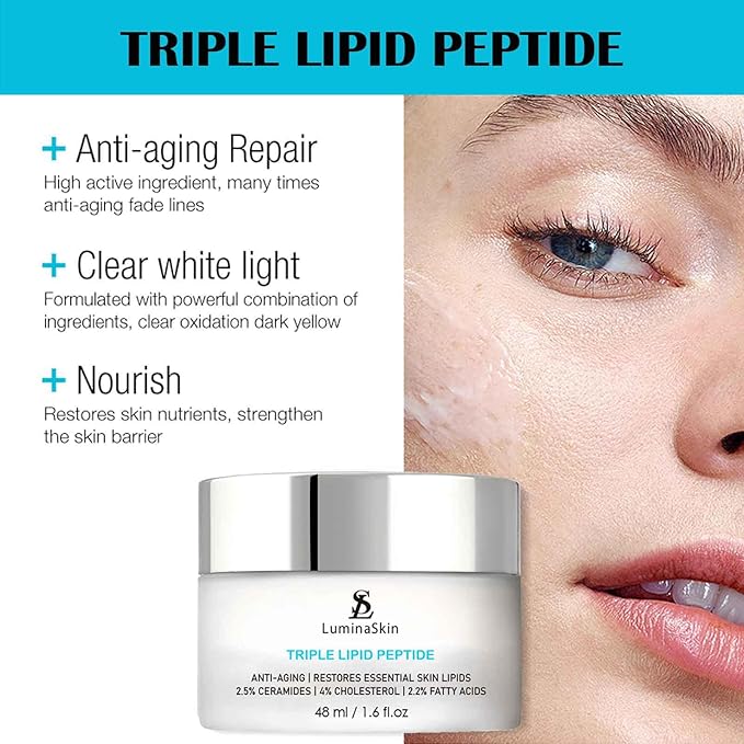 Triple Lipid Peptide - Restore & Fix Mature Skin Advanced Anti-Aging Cream for Radiant, Smooth Skin