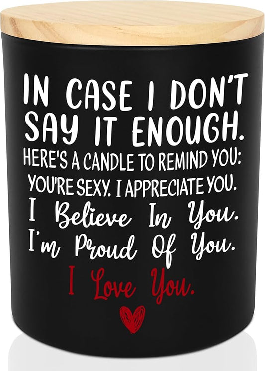 TEEZWONDER Christmas Anniversary Wedding Gifts for Women Men - Long Lasting Vanilla Lavender Candle 10 Oz - Romantic Birthday Gifts for Him Her, Girlfriend Boyfriend Gift Ideas