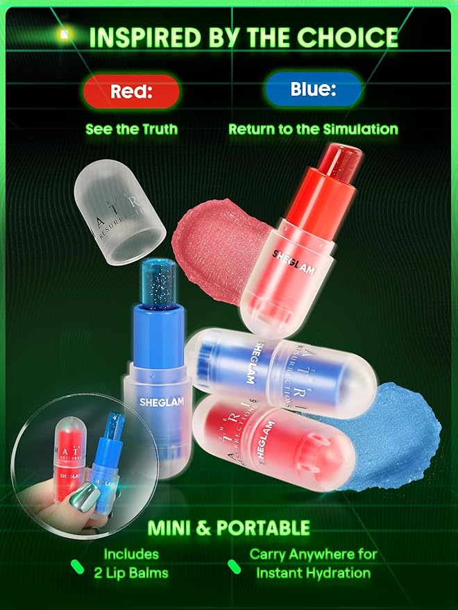 SHEGLAM The Matrix Collection Set All in One Makeup Kit Includes Eyeshadow PaletteLip Balm Highlighter Lip Gloss Blush Make Up Gift Set for Women