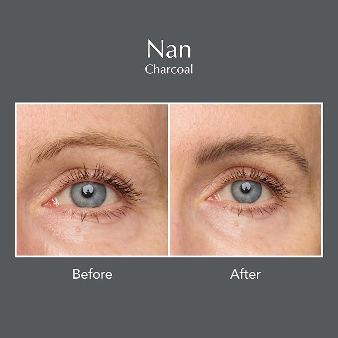 Thrive Causemetics Instant Brow Fix Semi-Permanent Eyebrow Gel, Waterproof Tinted Eye Brow Gel with Vitamin B5, Smudge-Proof, Vegan & Cruelty Free, Nan (Charcoal)