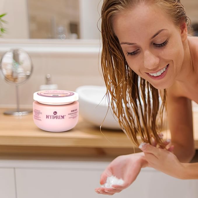 Hydrim™ Botanical Hydrating Hair Mask for Damaged Hair – Max Repair & Deep Hair Conditioner – Hair Moisturizer, Infused with Argan Oil Plus 10 More Nourishing Oils – Fresh Floral Aroma, 8.45 fl oz