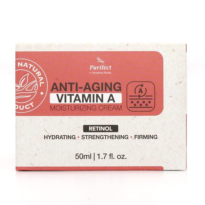 Purifect Vitamin A Retinol Moisturizer – Anti-Aging Hydrating Facial Cream with Collagen & Antioxidants – Lightweight, Non-Greasy, Made in USA, 1.7 fl oz