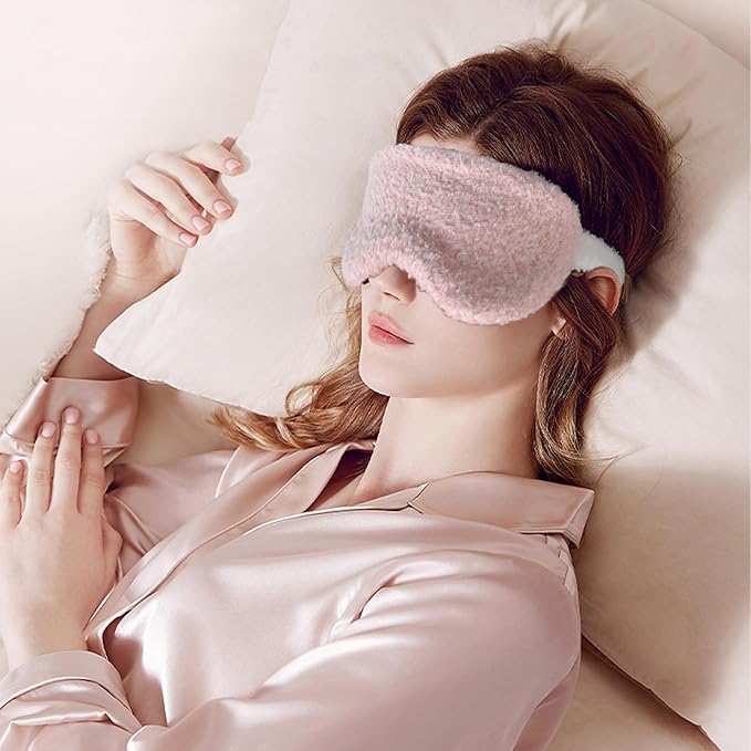 JOOJA Birthday Cozy Thinking of You Get Well Soon Gift Basket Care Package with Blanket, Fuzzy Socks, Eye Mask, Headband Cozy Essentials - Pink