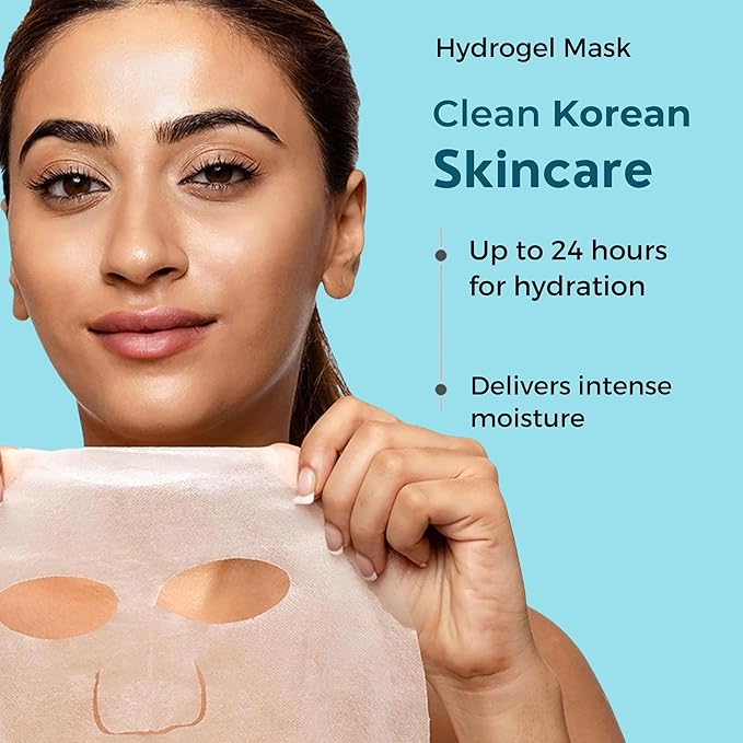 Oh K! Hydrogel Mask - Moisturizing Face Mask Sheet - Hydrating Face Sheets - Rich in Hyaluronic Acid, Niacinamide - Korean Skincare - 1 Pc