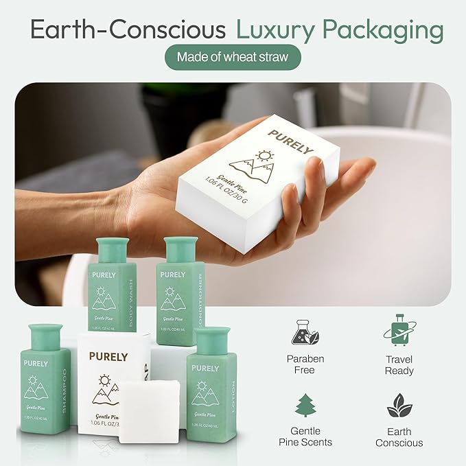 150 piece set | Hotel Soaps and Toiletries Bulk set | Airbnb Essentials for Hosts | Mini Travel Size Shampoo and Conditioner Sets | Bulk Travel Size Toiletries | Homeless Supplies Bulk Amenities