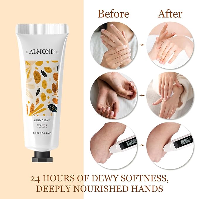 BODY & EARTH 30 Pack Hand Lotion, Mini Hand Cream, Travel Size Lotion for Women, Teacher Gifts, Bridesmaid Gifts and Bachelorette Party Favors.