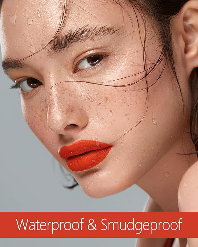 MAKI YIKA Orange Lipstick for Women Color Stay Long Lasting Lipsticks, No Smudge Matte Liquid Lipstick Transferproof Cruelty-Free Lip Color, Orange