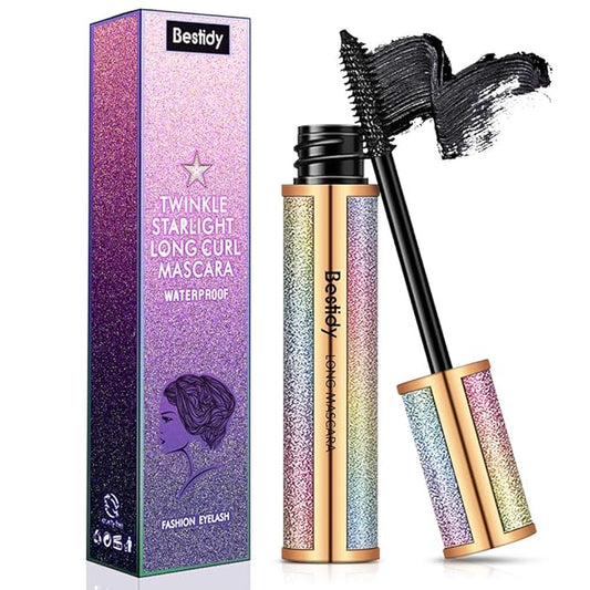 Bestidy 4D Silk Fiber Lash Mascara - Natural Waterproof, Smudge-proof, Thickening & Lengthening, No Clumping, Lasts All Day