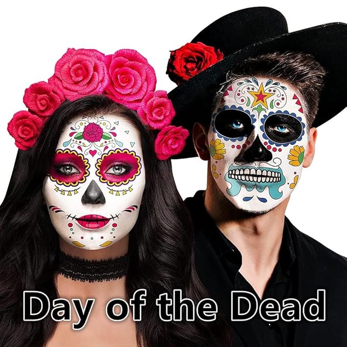 Go Ho Black White Red Face Paint,Washable Formula Cream Clown Face Paint,Halloween Face Body Paint SFX Makeup Palette,Professional Clown Makeup for FX Cosplay Costumes