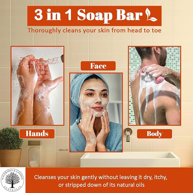 Wavertree & London Summer Spritz Scented Natural Soap (2 Bars), 7oz Moisturizing French Triple Milled Soap Bars enriched with shea butter - Pure Plant Based Bath & Body Bars for All Skin Types