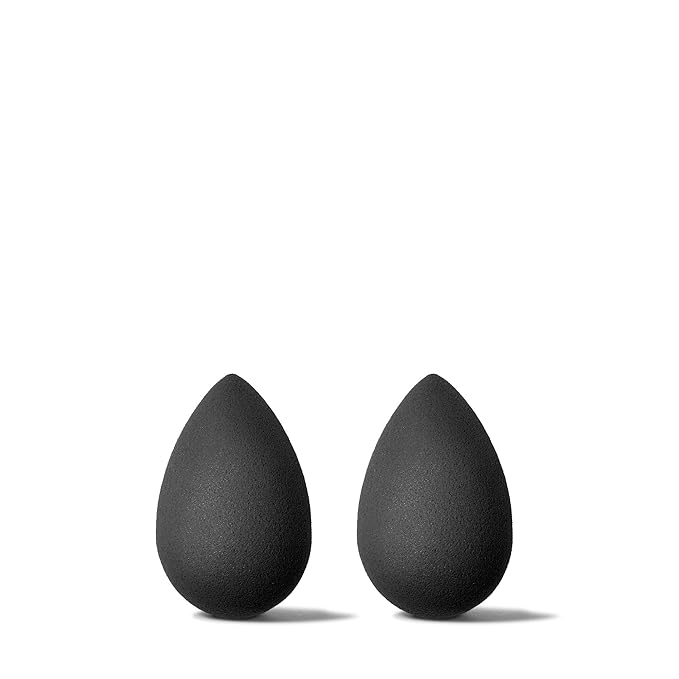 Beautyblender® | Micro Mini Pro Black Beauty Blender Makeup Sponges, Super-Soft Foam Easily Blends Concealers & Highlighters, Made in USA, Reusable, Washable, Streak Free Application, 2 Pack