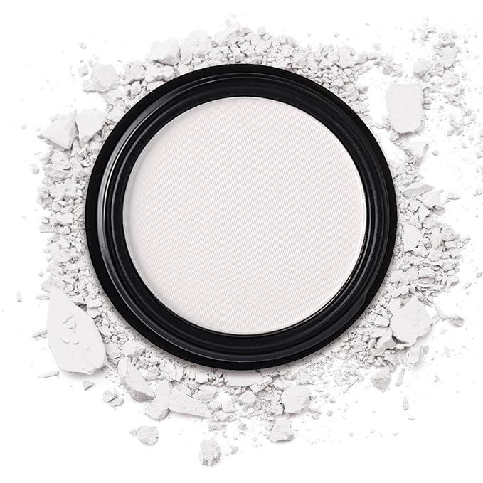 MEICOLY White Single Eyeshadow,Pressed Powder Matte Eye Shadow for Halloween SFX Mime Cosplay Makeup,White Cream to Powder Foundation for Makeup,High Pigment Eyeshadow for Day & Night