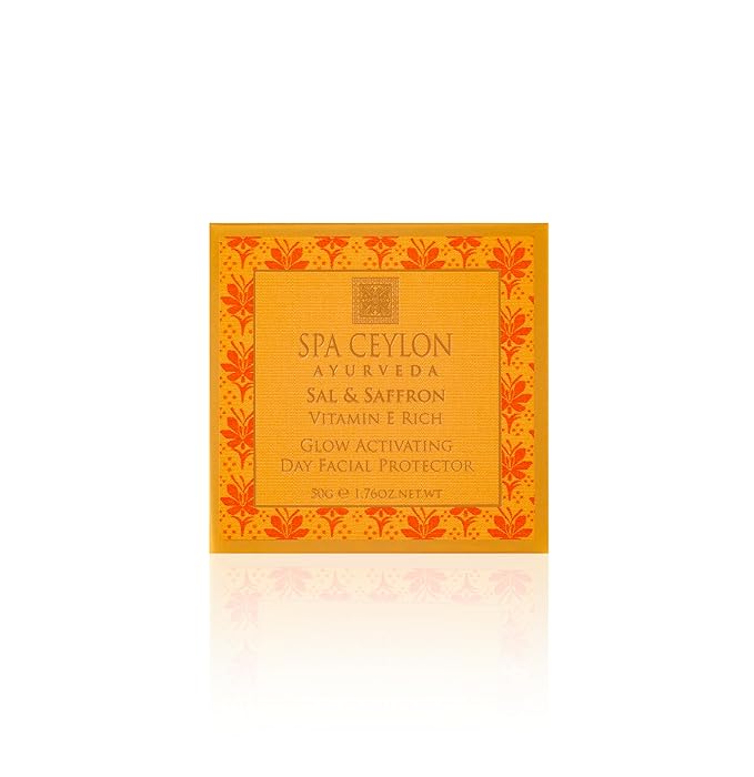 SPA CEYLON Sal and Saffron Vitamin E Enriched Glow Activating Day Facial Protector | Hydrating Sunblock Skin Nourishment