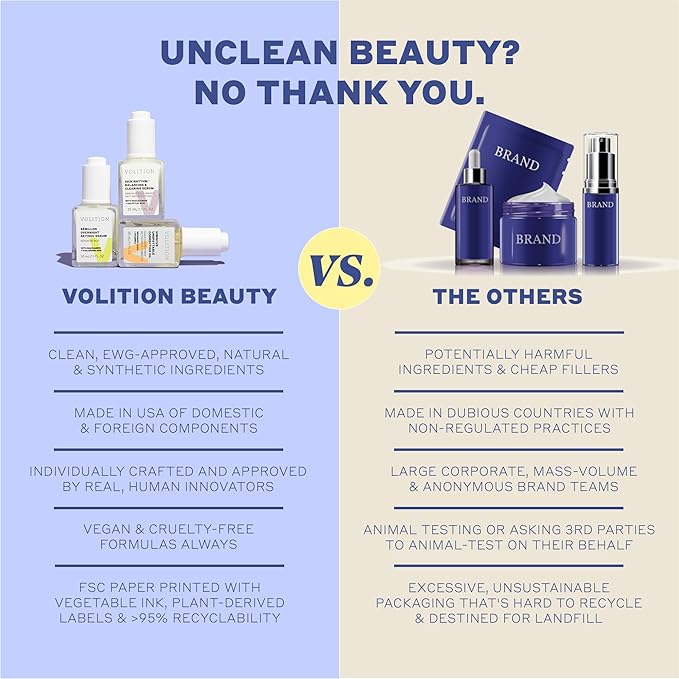 Volition Beauty Strawberry-C Brightening Serum with Vitamin C + Hyaluronic Acid | Soothes, Reduces Excess Oil, Improves Skin Luminosity & Smooths the Look of Wrinkles | Vegan