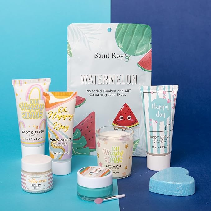 Birthday Gifts for Women, Birthday Spa Gift Basket for Women, Luxury Birthday Spa Gift Box 15 Days Spa Basket Set, Bath & Body Teens Girls Fun Surprise Box, Self Care Box Skin Care Set