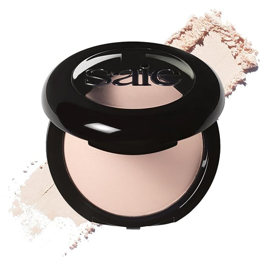 Saie Slip Tint Baked Setting Powder - Translucent Powder for Face Makeup with a Natural-Radiant Finish - Blurs, Brightens & Smooths Complexion - Translucent 1 - Very Light to Light (0.24 oz)