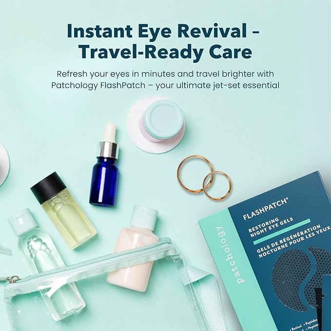 Patchology Restoring Eye Gel Patches with Retinol & Collagen - Under Eye Mask for Dark Circles, Puffy Eyes, & Wrinkles - Anti-Aging Overnight Eye Pads Set to Brighten Skin Care for Eye Bags (5 Pairs)