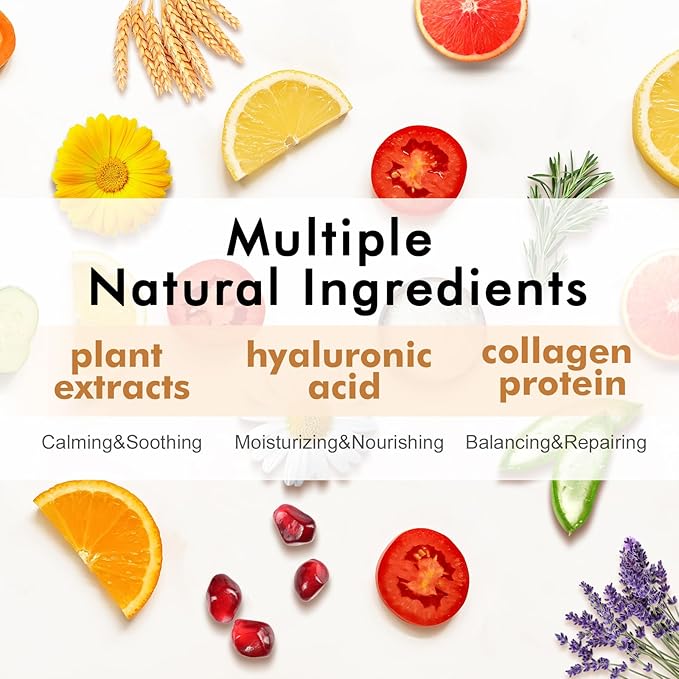 70 Pack Sheet Face Masks Skincare, Hydrating Face Masks Suitable for All Skin Types, Bulk Facial Mask Gifts Set for Women Skin Care, Home Skincare Spa for Sensitive Skin