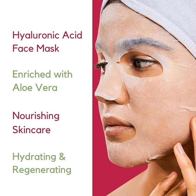 Oh K! Hydrogel Mask - Pomegranate - Moisturizing Face Mask Sheet - Hydrating Face Sheets - Rich in Hyaluronic Acid, Aloe Vera - Korean Skincare - 1 Pc