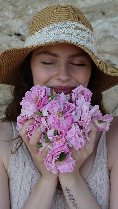 Rosense Glass Bottle Rosewater Hydrating Facial Toner/Rose Water Face Mist 6.8 Oz