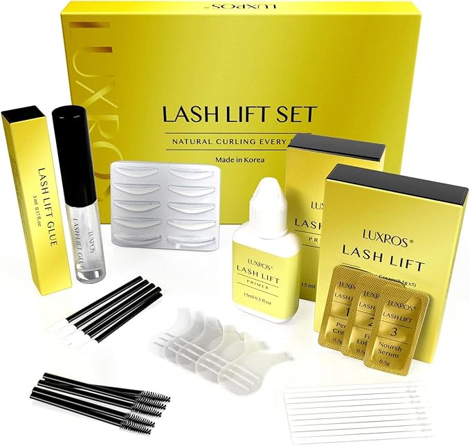 AYASAL Lash Lift Kit for Eyelash Perm: Advanced Korean Thio-Free Keratin Formula for Long-Lasting Curl – Gentle Lash Lifting Set for Home or Professional Use – Also Great for Brow Lamination