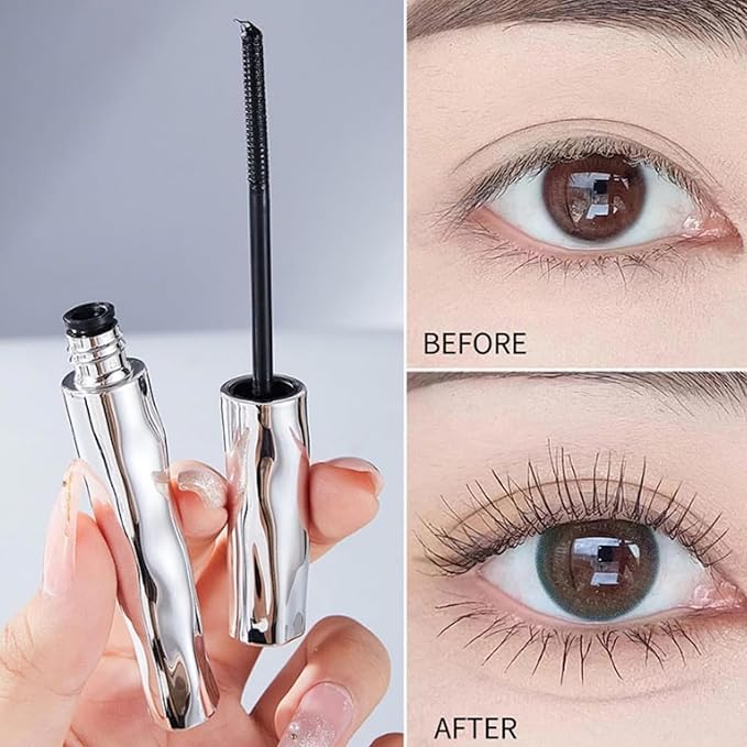 Seattle Get Mascara, Seattleget Mascara, Iron Wand Mascaras, Long Thick Curl Lash mascaras, 3D Curling Eyelash Iron Mascaras, Waterproof, Sweat-Proof, Non-smudged (Black*2)