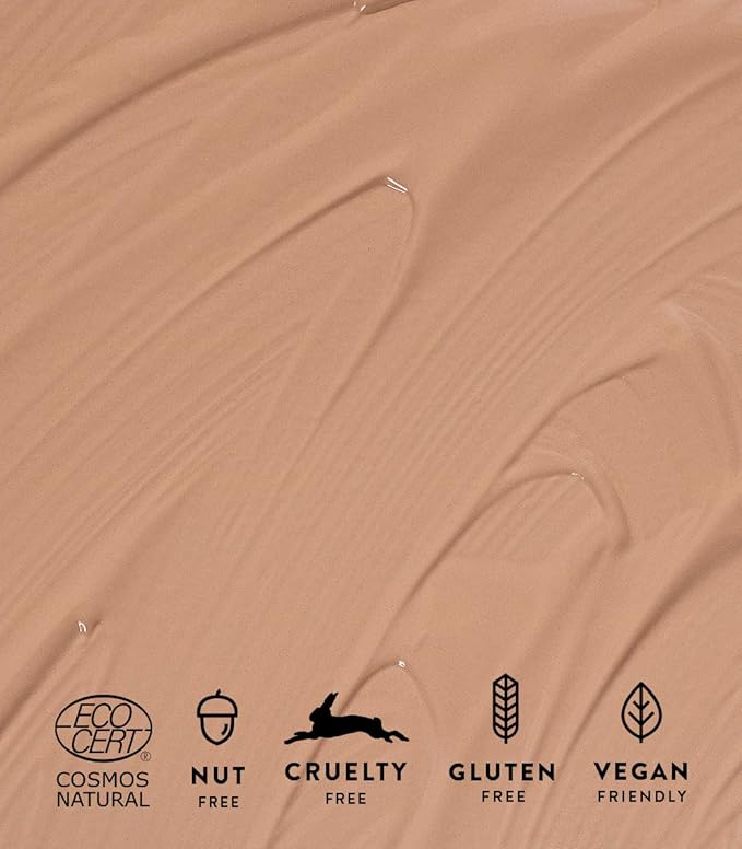 MÁDARA Organic Skincare | Luminous Perfecting Concealer 45 ALMOND – 4ml, Dewy finish, With hyaluronic acid, Natural concealer for dark circles and blemishes, Vegan, COSMOS natural certified.