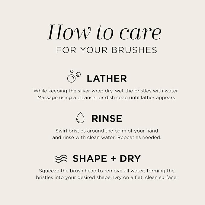 HALEYS Powder Brush VEGAN+CRUELTY-FREE, Soft, Streak-free, Perfect Blending, Buff, Blurs, Smooths, Control, Precision, Complexion tools, For powder, setting powder, blush, Sustainable Wood Handle