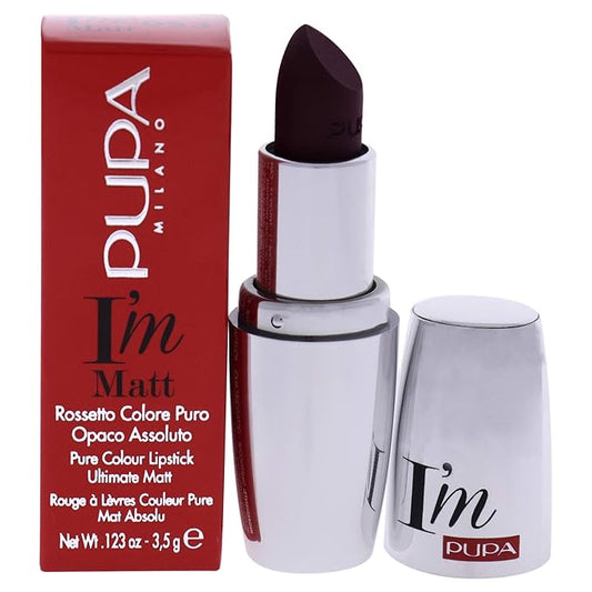 Pupa Milano I Am Matt Pure Colour Lipstick - 053 Dangerous Violet for Women - 0.123 oz Lipstick