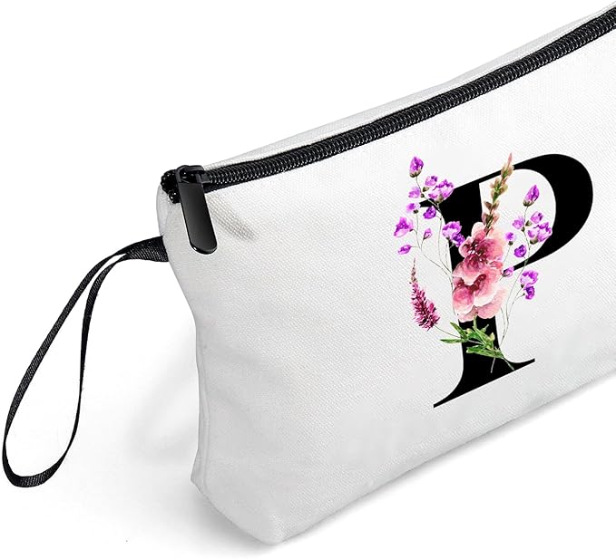 Happy Birthday Friendship Womens Bridesmaid Coolest Gifts for Sister Teacher Coworkers Personalized Travel Makeup Cosmetic Bag with Mirror Valentines Mothers Day Christmas Graduation P