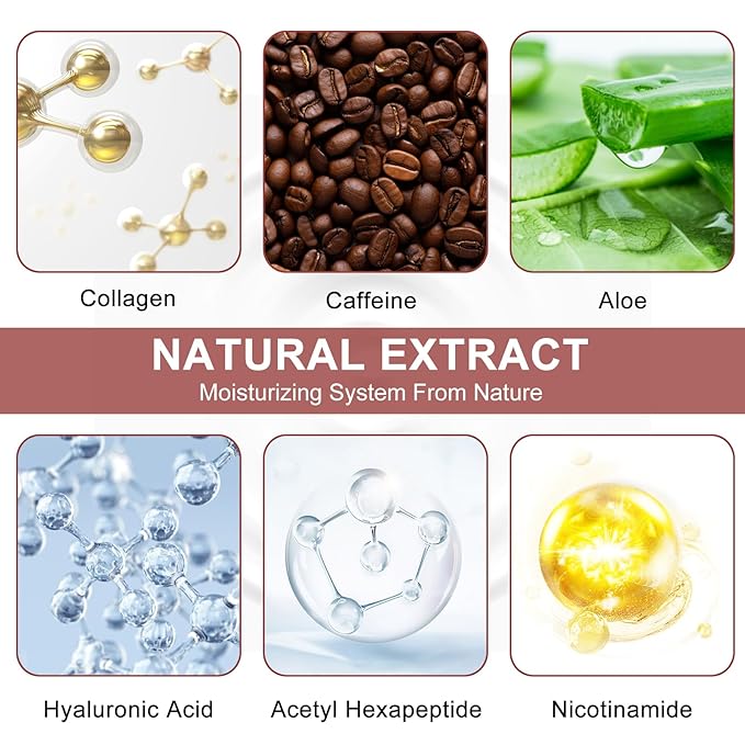 Eye Mask - 30 Pairs Caffeine Under Eye Patches Skin Care Products, Eye Masks Skincare for Dark Circles and Puffiness, Reduce Wrinkles, Eye Bags and Fine Lines, for Women and Man