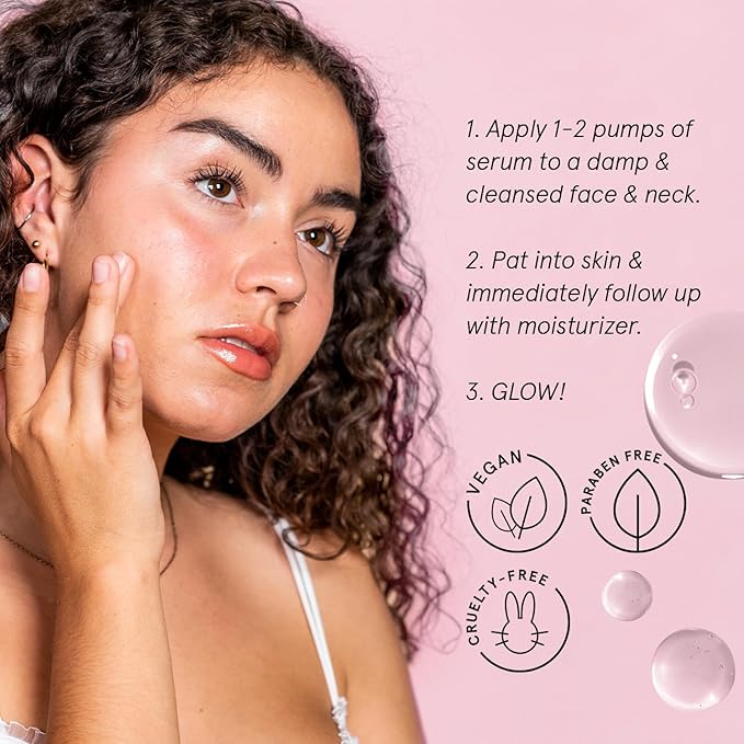 grace & stella Award Winning Hyaluronic Acid Face Serum (50ml/1.7 fl oz) Removes Fine Lines & Wrinkles, Hydrating Hyaluronic Acid Serum for Face, Acido Hialuronico for Women - Vegan Skincare (2-Pack)